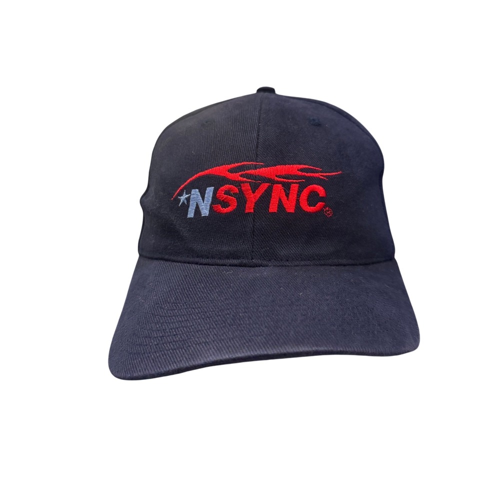 NSYNC Hat Baseball Cap Men OSFM Navy Excellent Vintage Band Pop Music Y2K Logo